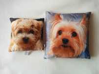 NOWE dekoracyjne poduszki z pieskiem rasy Yorkshire Terrier
