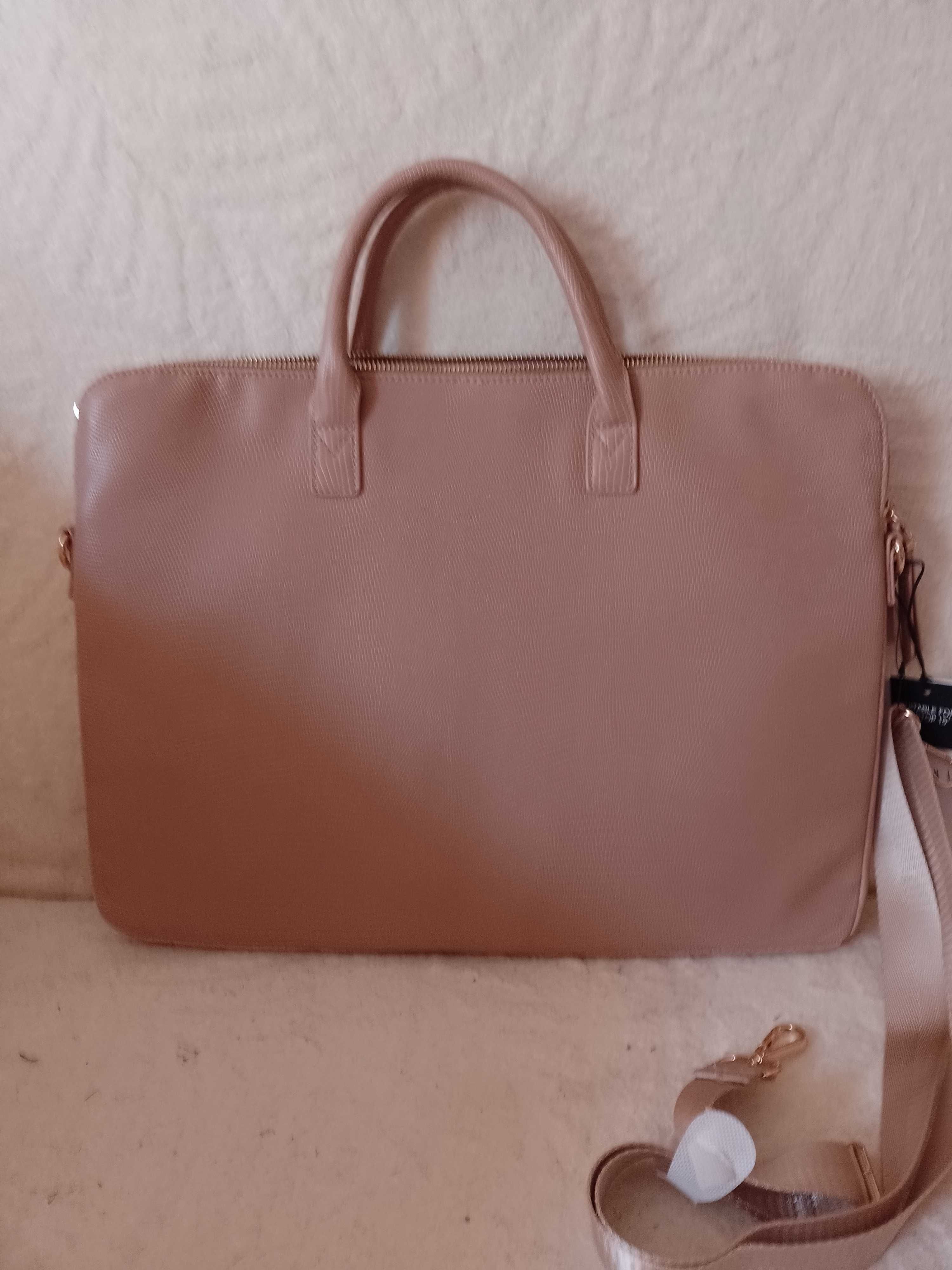 Mohito/ Beżowa teczka Biznesowa, torba na laptopa "15/ NOWA