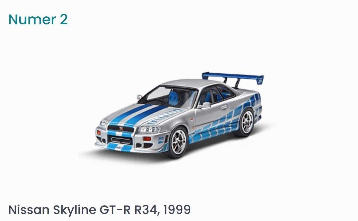 Szybcy i Wściekli Nissan Skyline GT-R R34 1:43 Deagostini #2 i inne!