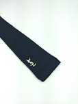 Yves Saint Laurent granatowy jedwabny krawat knit wrz128