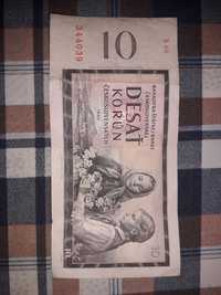 Banknot 10 koron 1960 rok