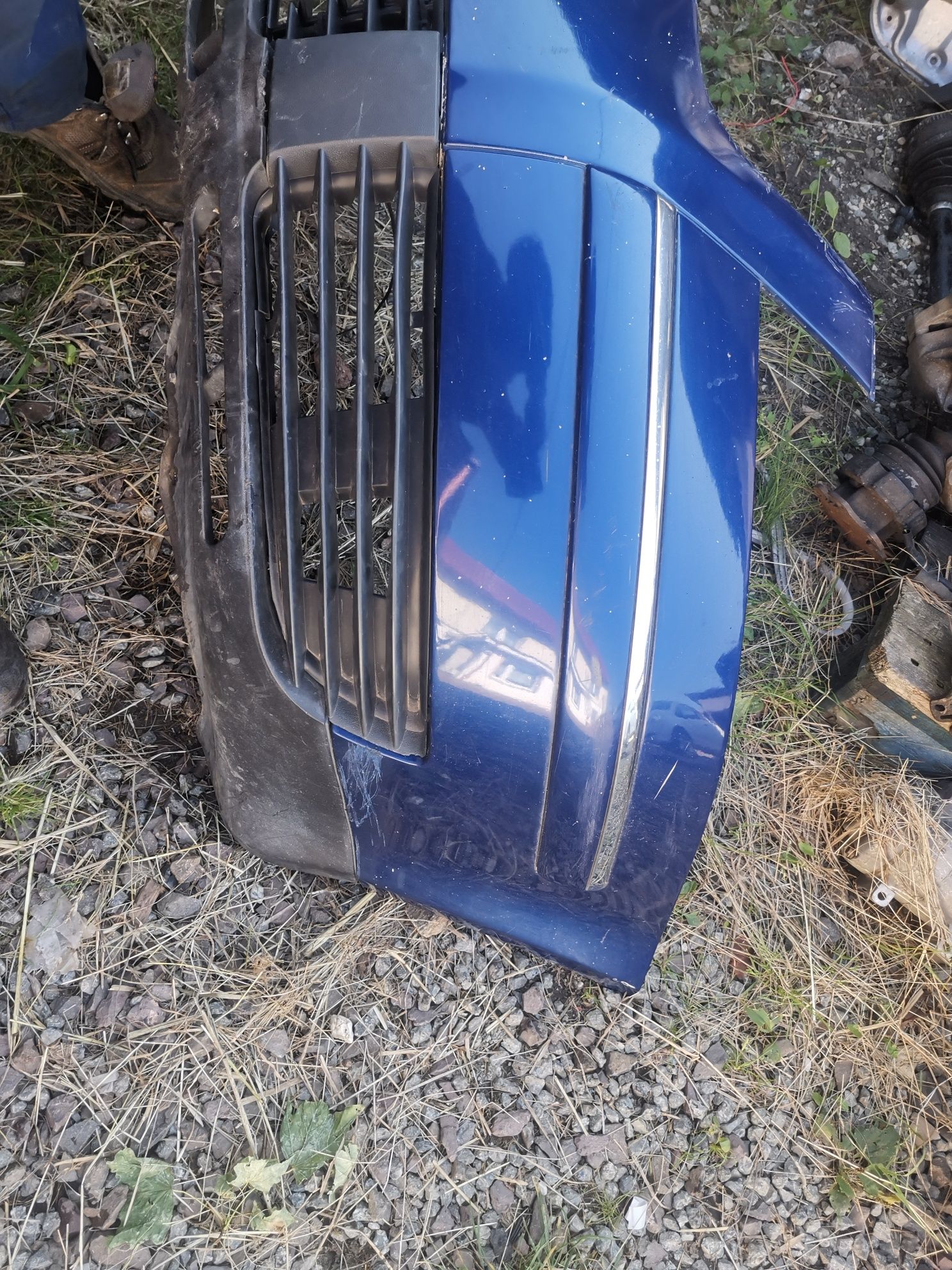 Volkswagen passat b5 fl zderzak przód lc5x chrom