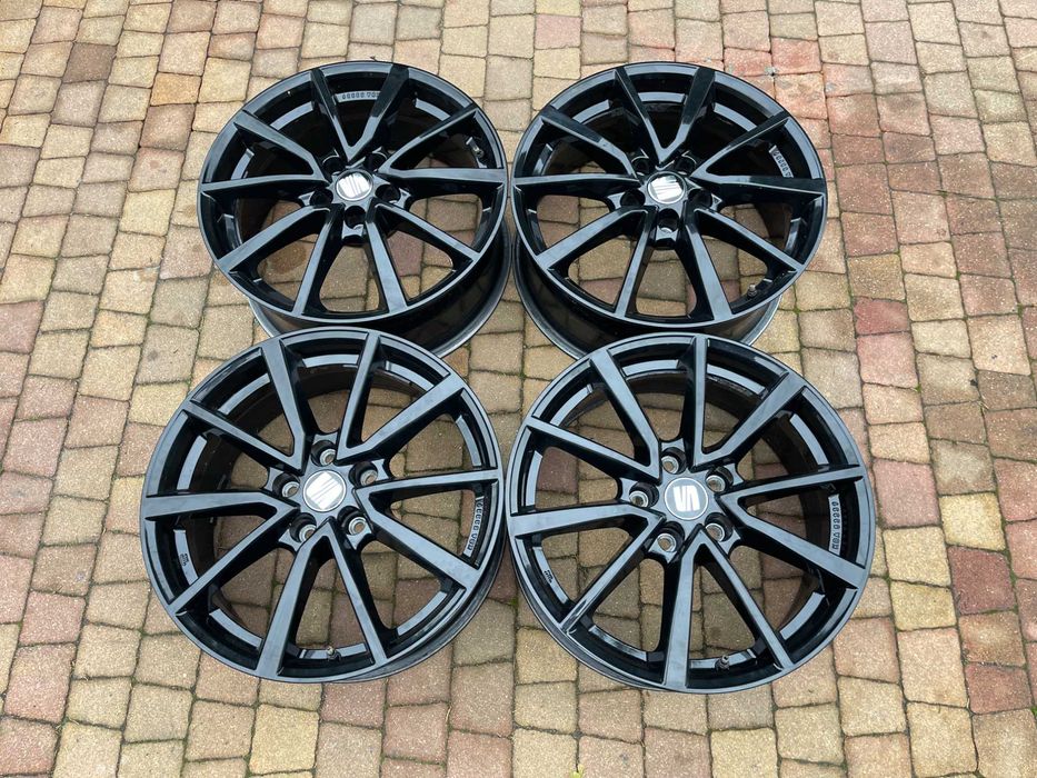 3888. Alufelgi 17" Seat Tarraco Leon Exeo 7J ET40 5x112 czarne