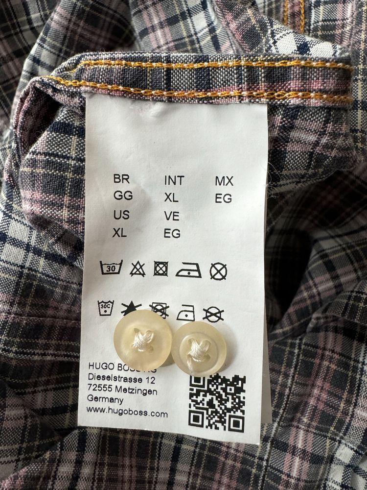 Hugo Boss koszula w kratkę XL