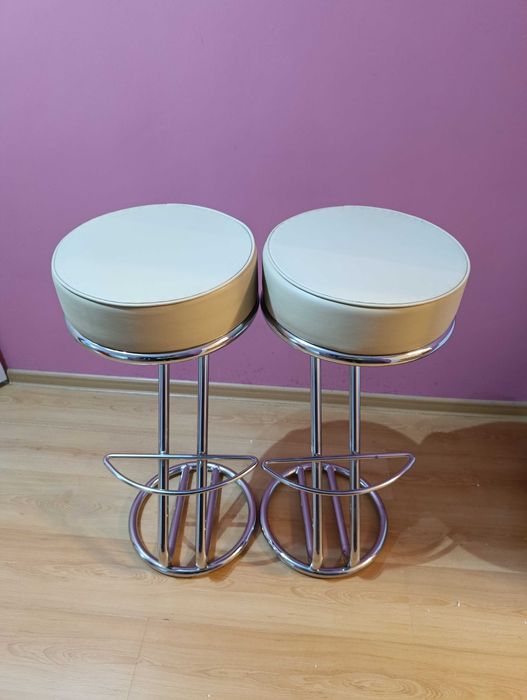 Hokery skórzane ekri