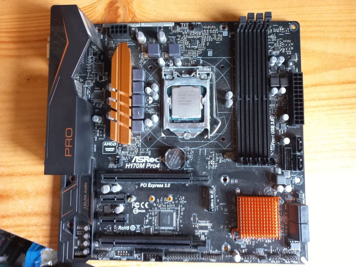 Płyta główna ASRock H170M Pro4 + procesor Intel I3-7100