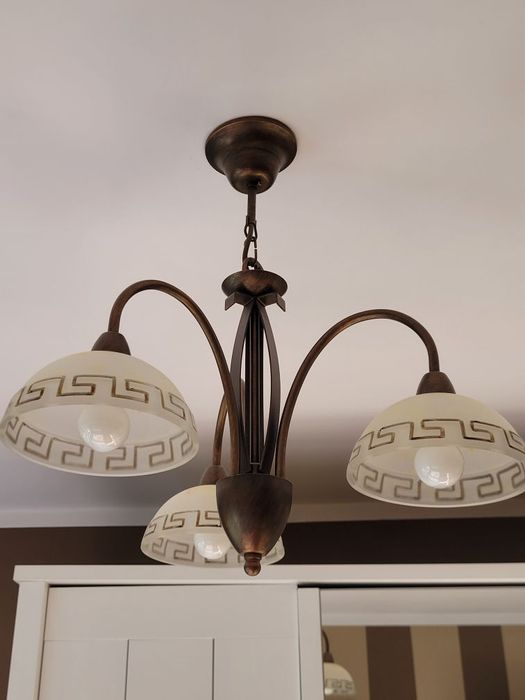 Lampa sufitowa 3-punktowa plus lampka nocna