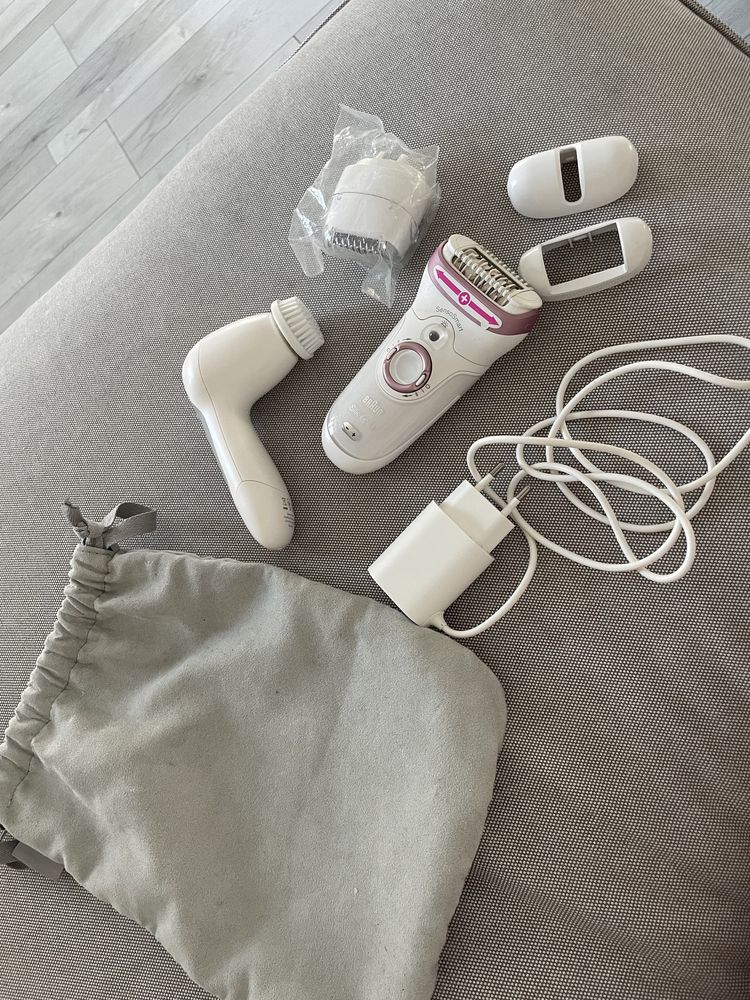 Depilator braun silk épil 9 + szczoteczka do czyszczenia twarzy