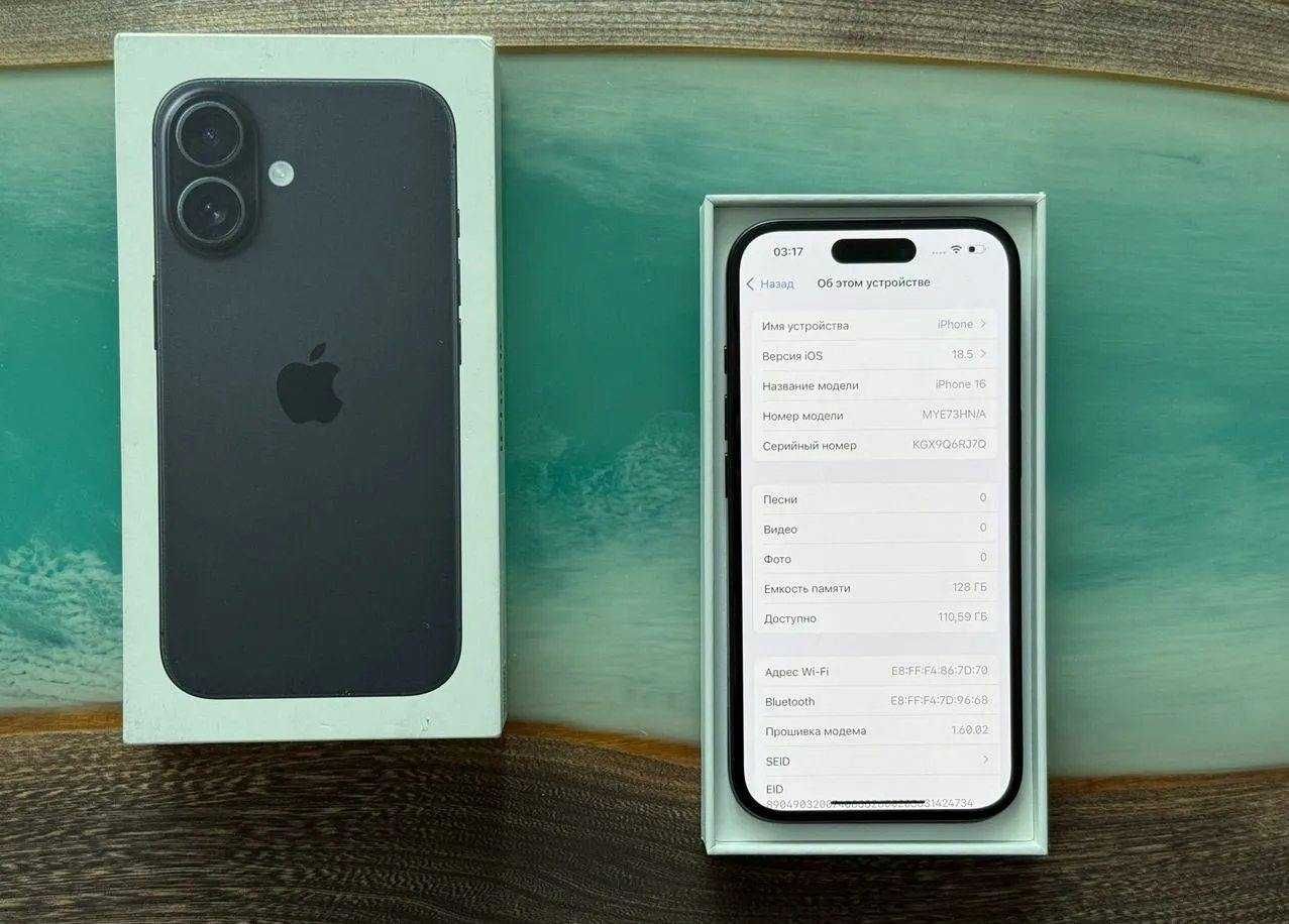iPhone 16 128gb 7 Циклов