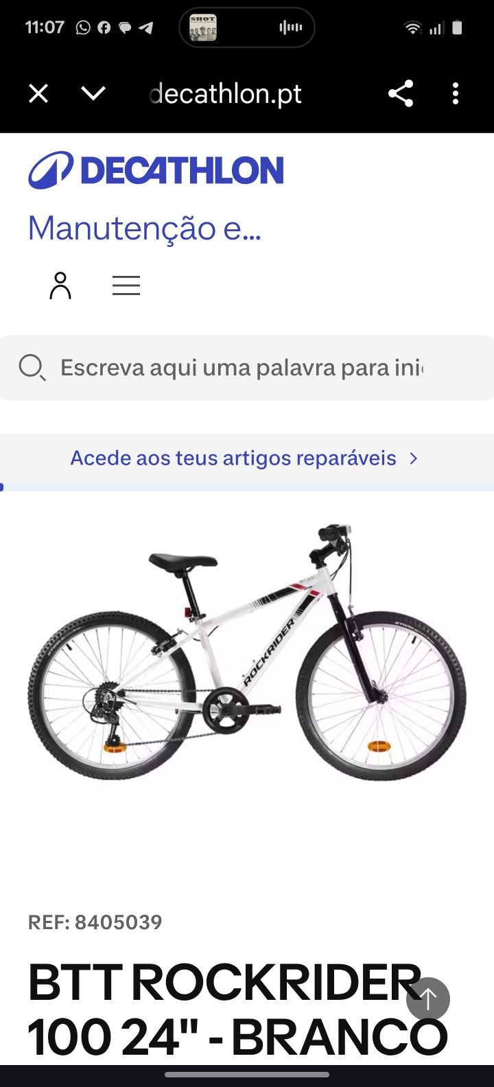 Bicicleta BTT, 6mudancas