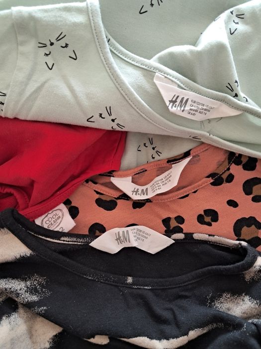 Paczka ubrań dla dziewczynki jesień 122/128 H&M, Reserved i inne - gra