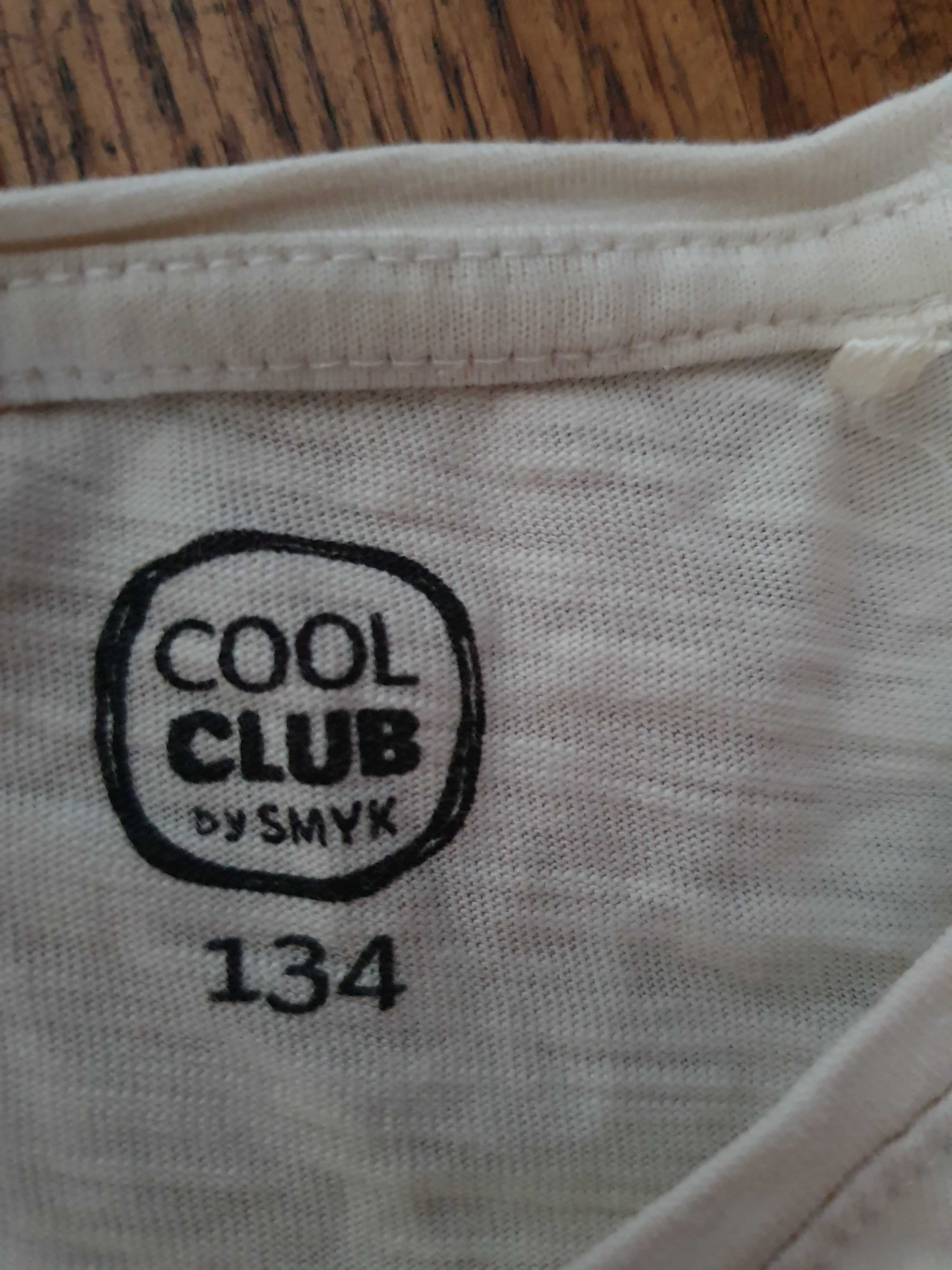 Dwupak dziewczęcych T-shirtów dzikie koty 134 CoolClub SMYK