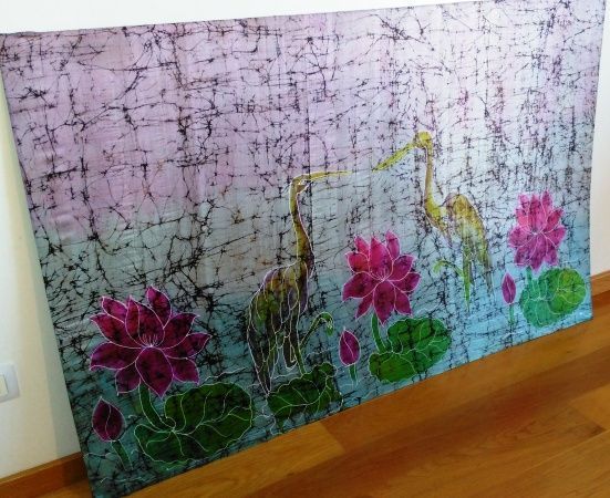 Quadro em seda c/ 164x103