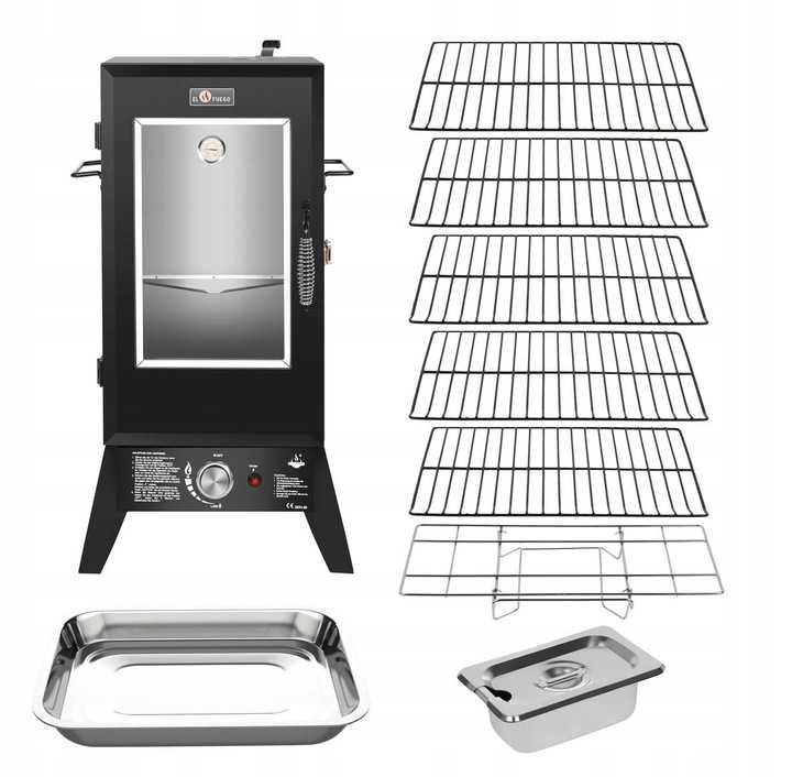 WĘDZARNIA + GRILL Gazowy 2w1 EL FUEGO Portland WXL powiększony OUTLET!