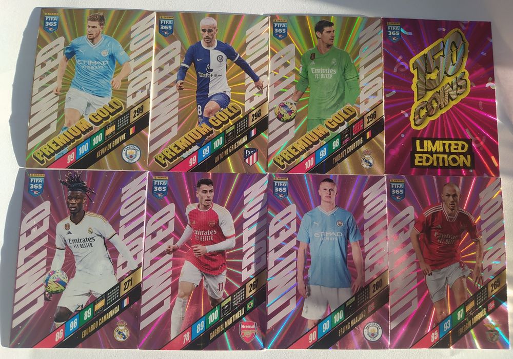Karty piłkarskie FIFA Adrenalyn 2024 Limited + Premium Gold + 1 Coins