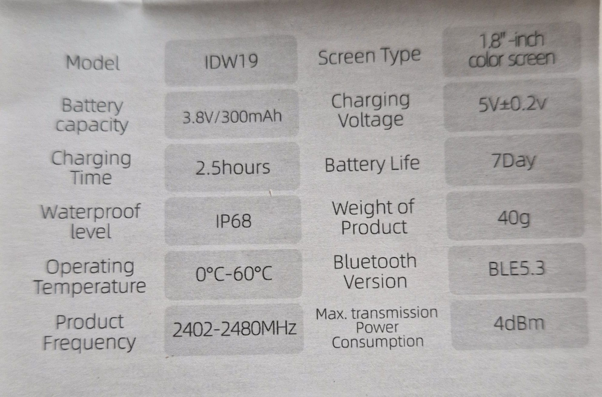 Smartwatch biały built-in Alexa 1,8"