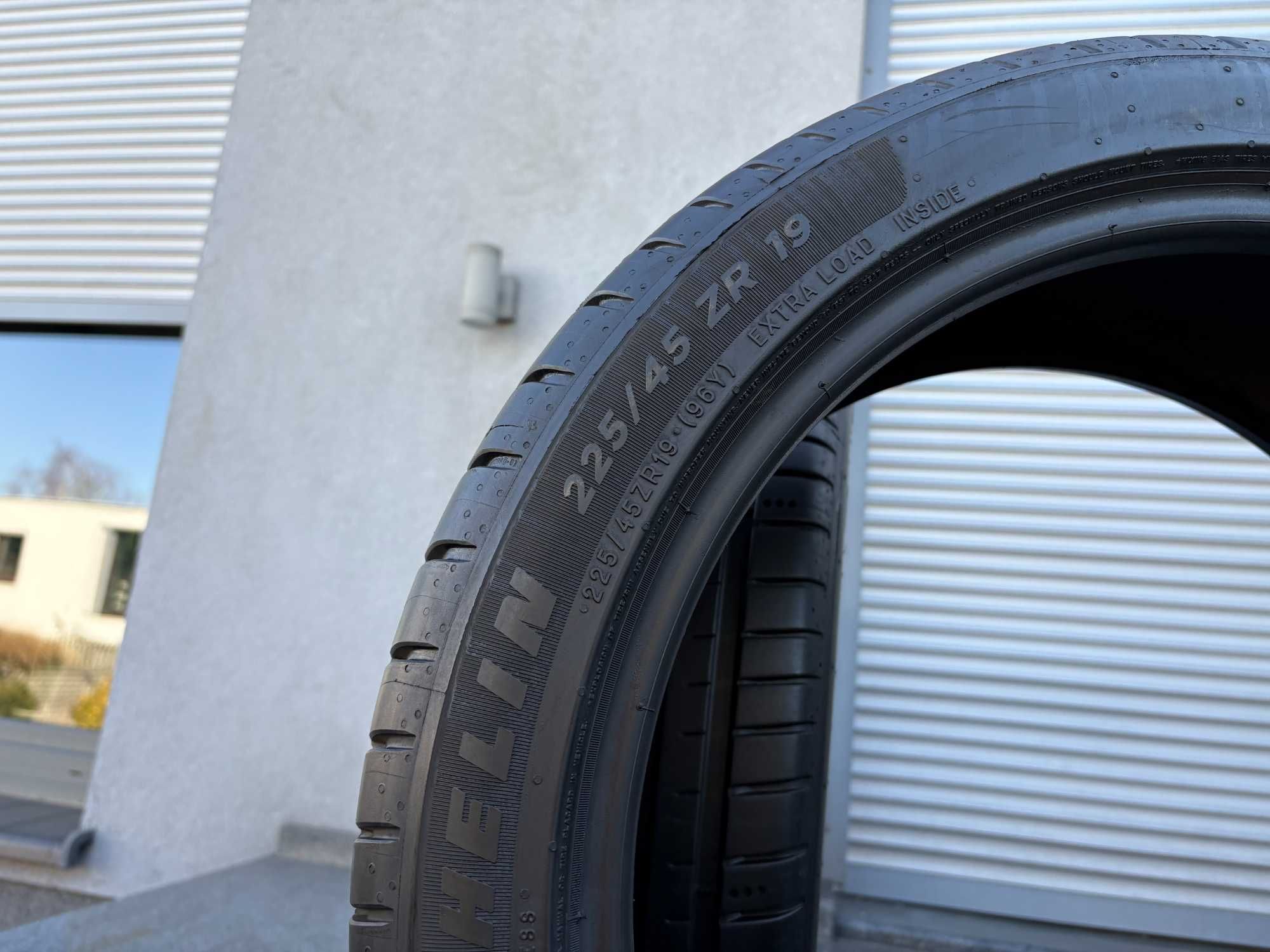 2szt letnie 225/45R19 Michelin 6,8mm 100% bieżnika 2023r bdb stan L241