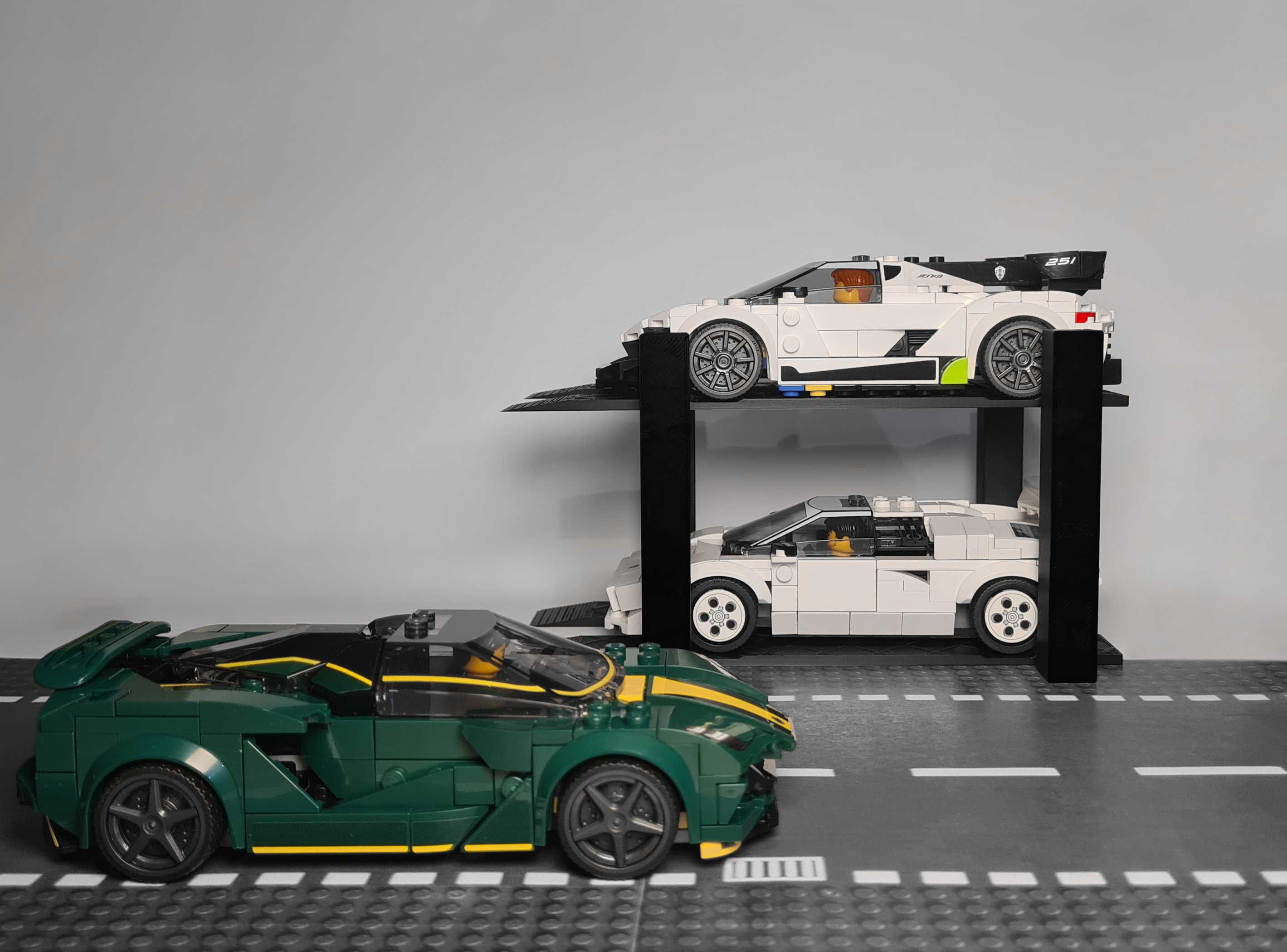 Winda dla 2 samochodów Lego Speed Champions - nowy design