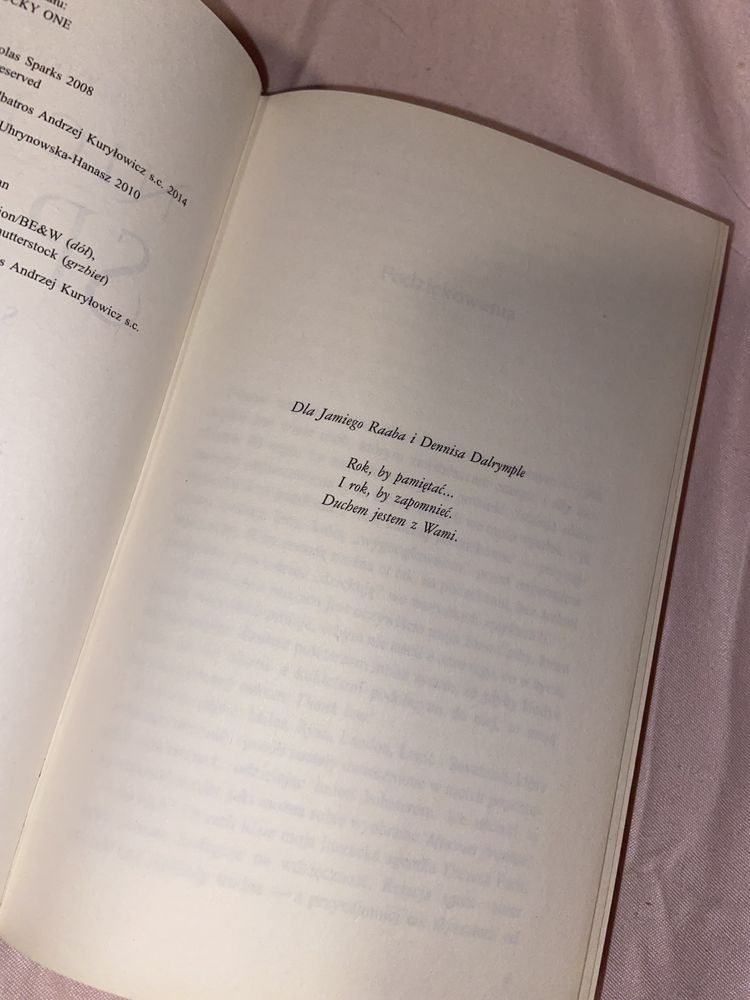 nicholas sparks szczęściarz