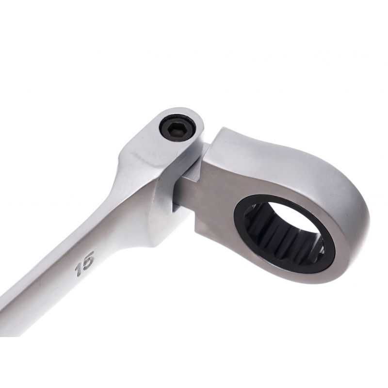 KRAFT&DELE Klucze Płasko Oczkowe Z Grzechotką Łamane 8-19mm KD11304