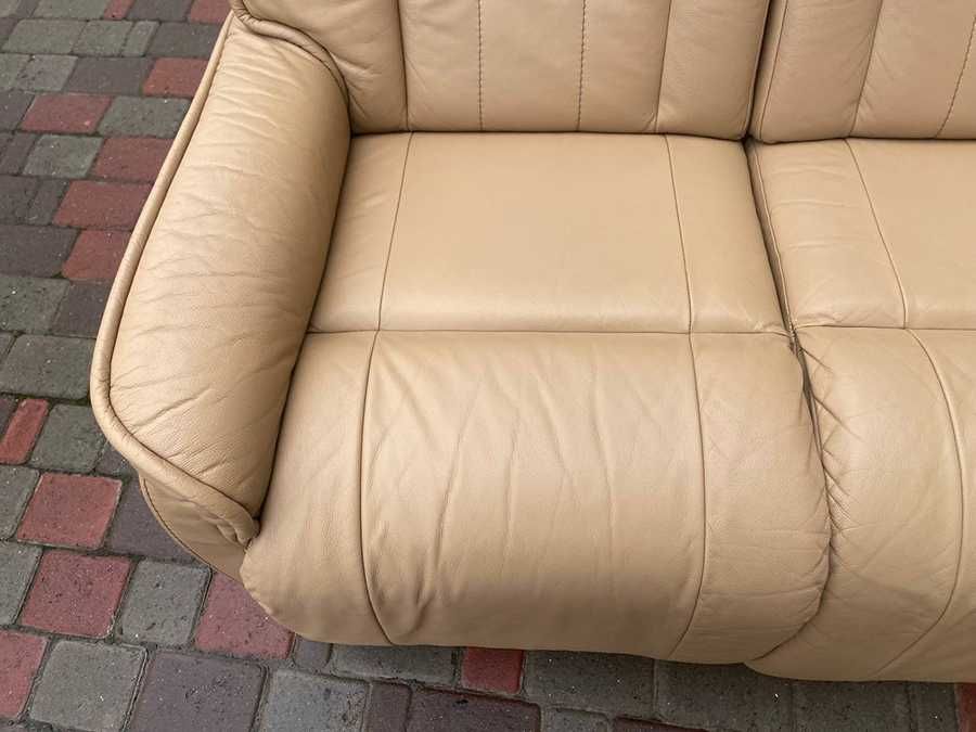 Продам шкіряний диван. Реклайнер! Кожаный диван.