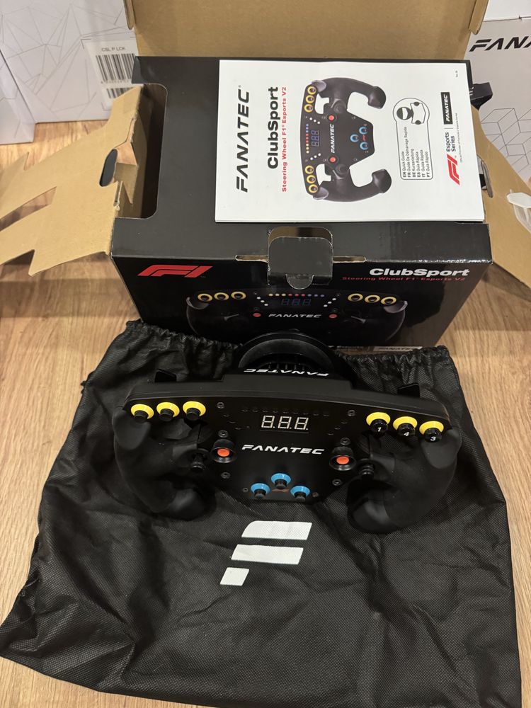 Conjunto fanatec sim racing simulador