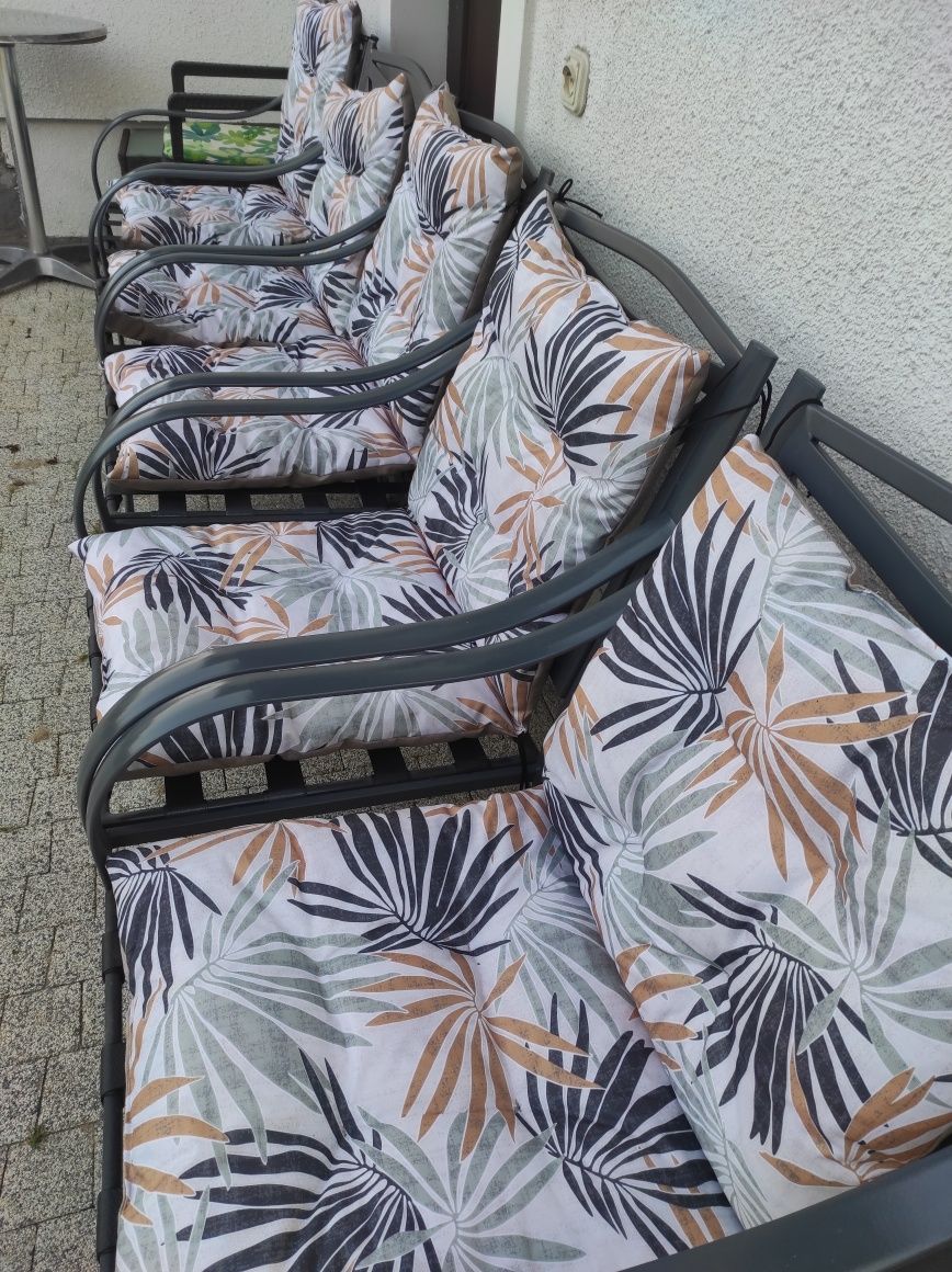 Fotel krzeslo ogrodowe metalowe