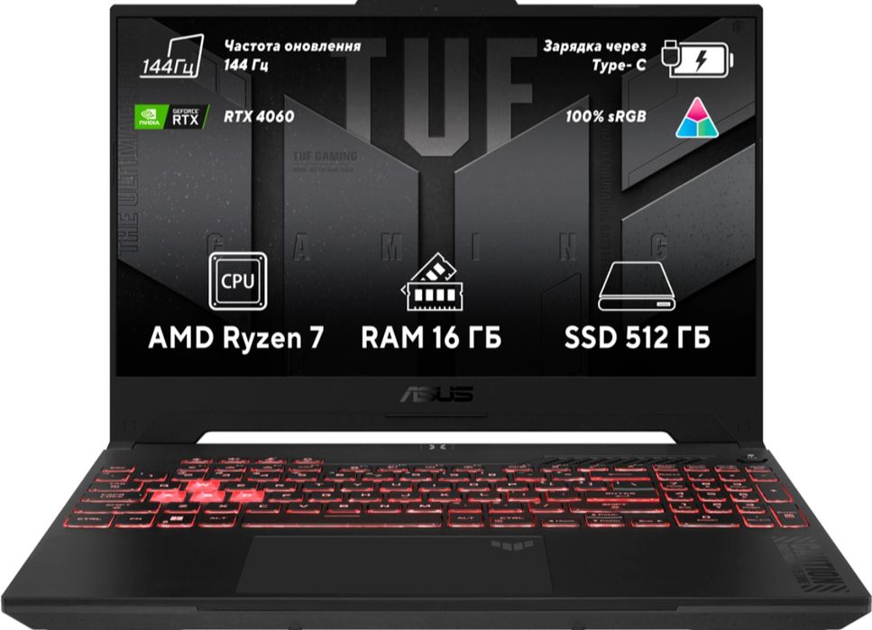 Ноутбук ASUS TUF Gaming A15 FA507NVR-LP086 (90NR0JK8-M00550)