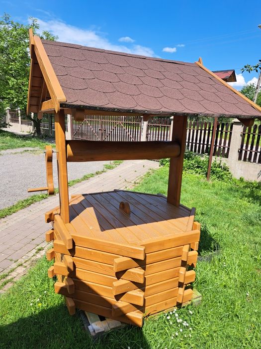 Buda dla psa ściągany dach, studnia ogrodowa, wyroby ogrodowe