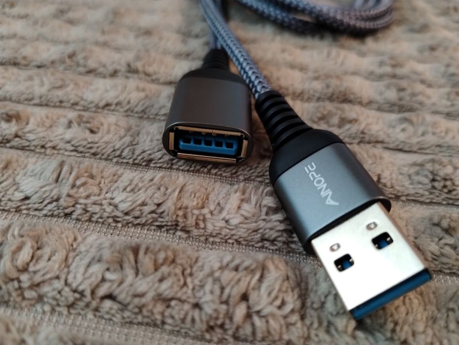 Kabel przedłużacz USB żeński męski mocny Quick Charge 5GB/s USB 3.0 2m