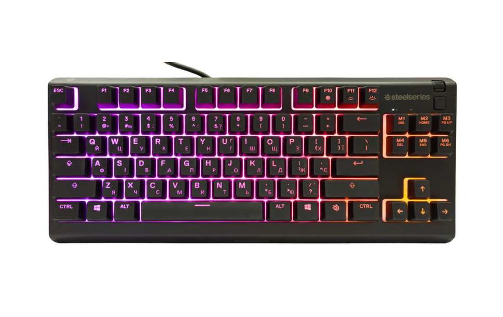 Турнірна клавіатура SteelSeries Apex 3 TKL UA Українська! (Гарантія)