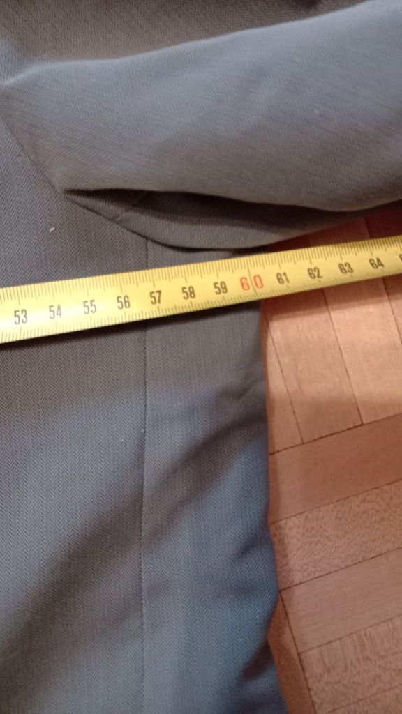 Marynarka męska elegancka. szara rozmiar M/L firmy Burton z wełny
