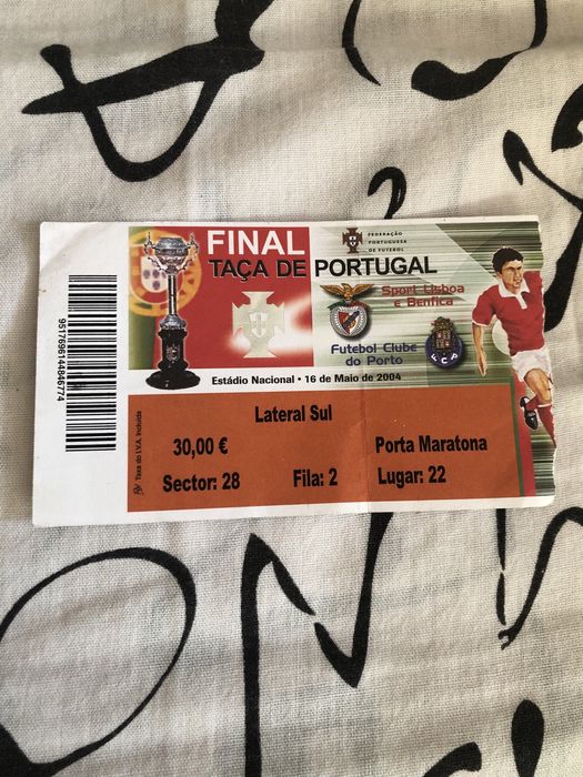 Bilhetes de futebol colecionáveis