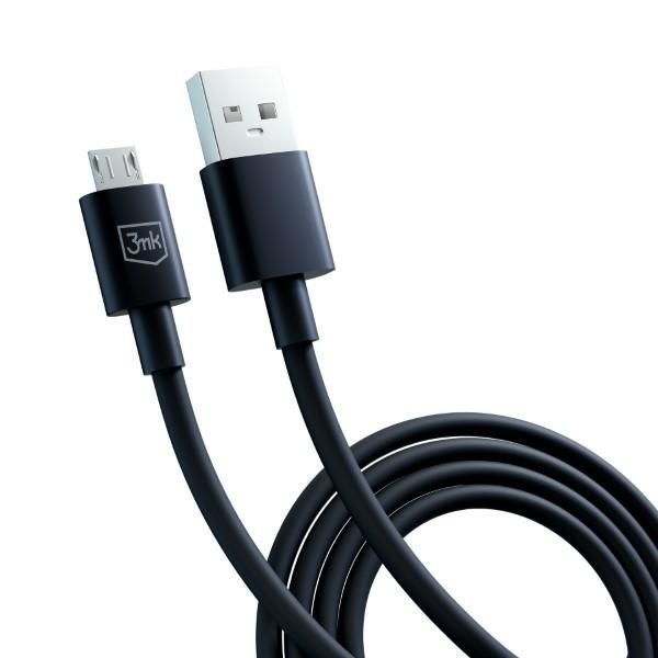 3Mk Hyper Cable Usb-A - Micro Usb 1.2M 5V 2,4A Czarny/Black Kabel