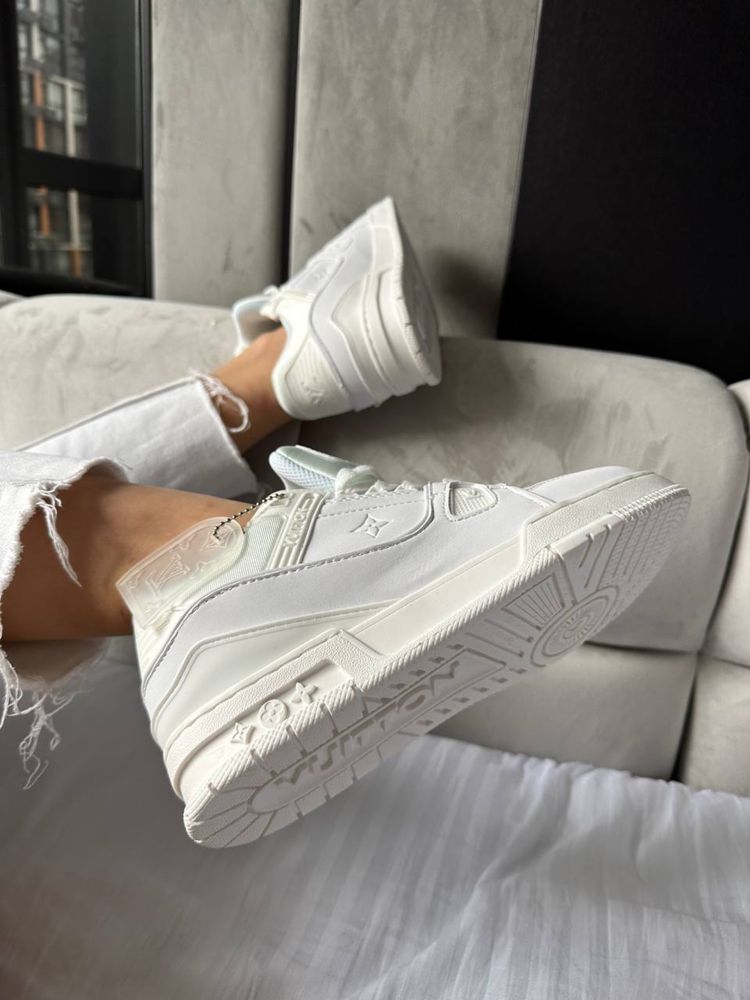 Sneakersy buty Louis Vuitton trainers white