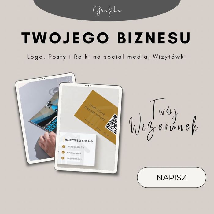 Logo Wizytówka Baner Ulotka Rolka