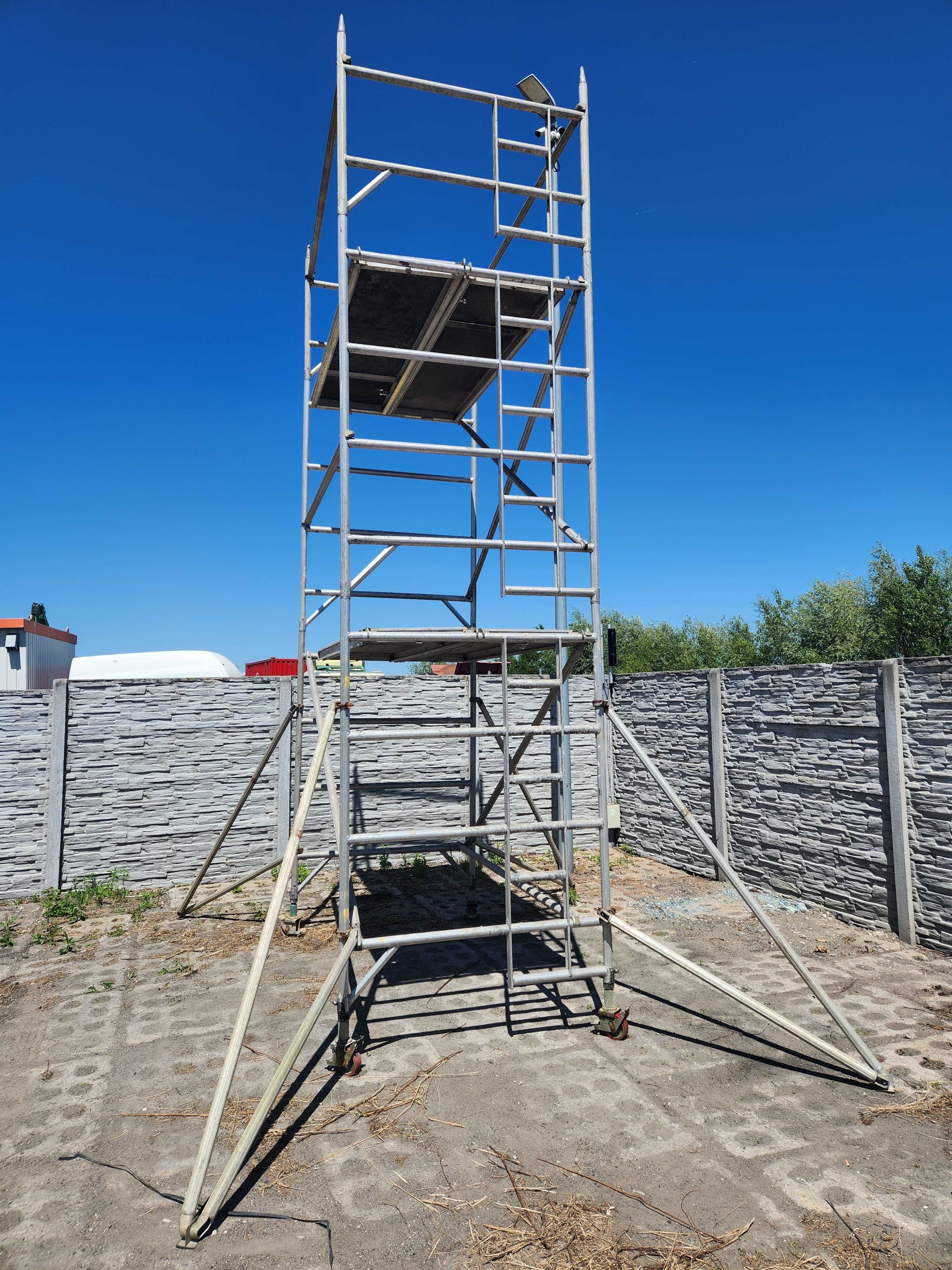 Rusztowanie aluminiowe jezdne 6,20 m roboczych 144 cm x 245