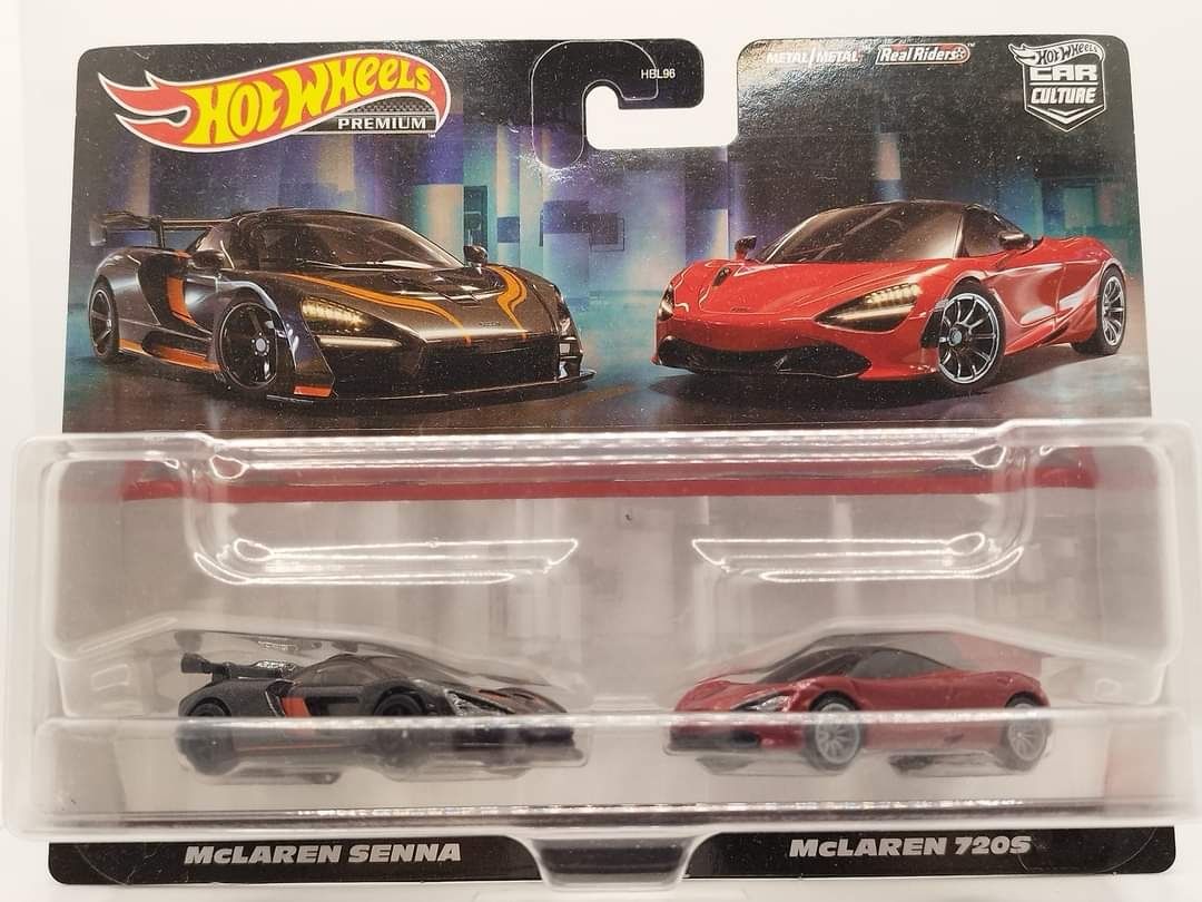 Hot Wheels Premium 2-Pack McLaren ou Plymouth ou Dodge