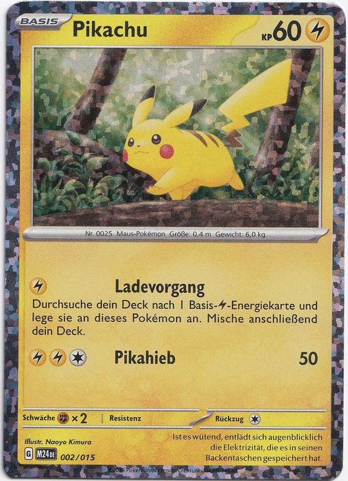 Pokemon Pikachu Holo McDonald's Dragon Discovery M24 002/015