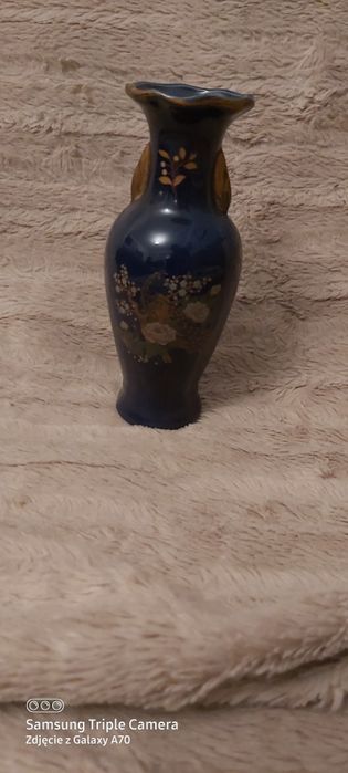 Flakonik  niebieski ze wzorem