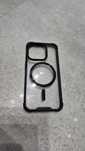 Etui IPhone 15 pro czarno-przezroczyste