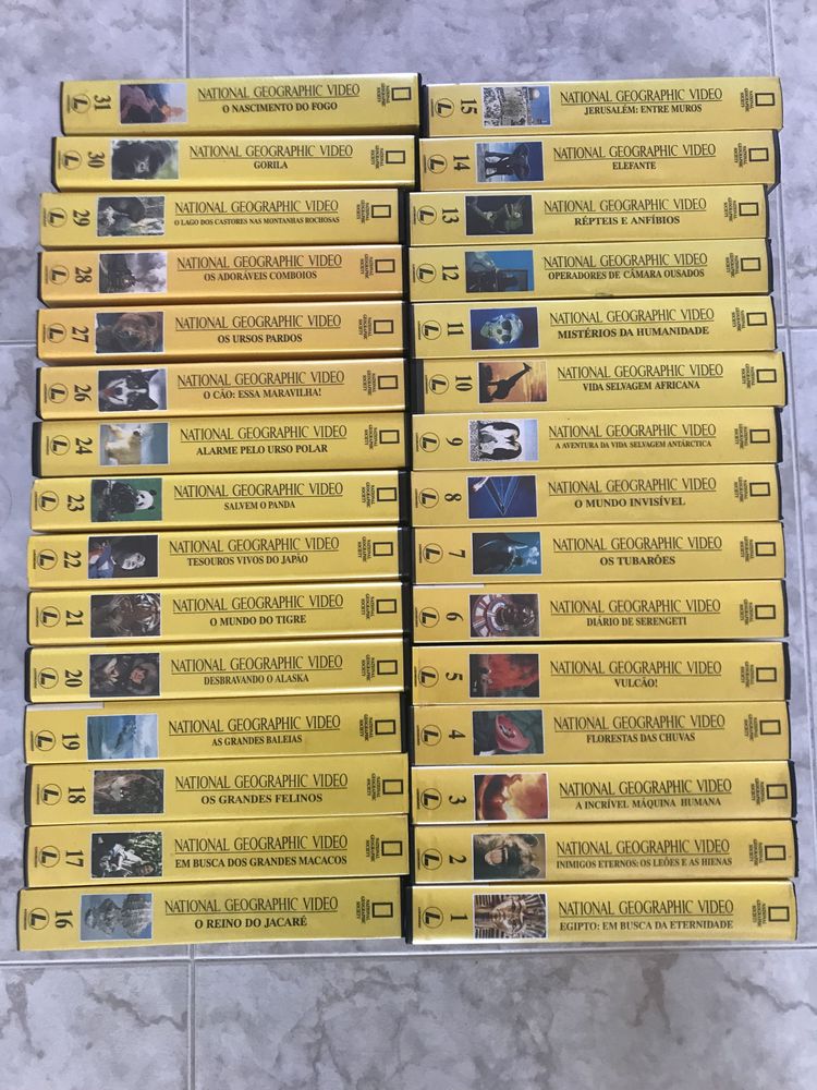 Filmes VHS National Geograhic