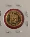 Moeda Venezuela ouro 22 k