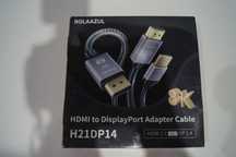 Kabel adaptera 8K HDMI 2.1 na DisplayPort 1.4 USB, 2m BolAAzuL H21DP14