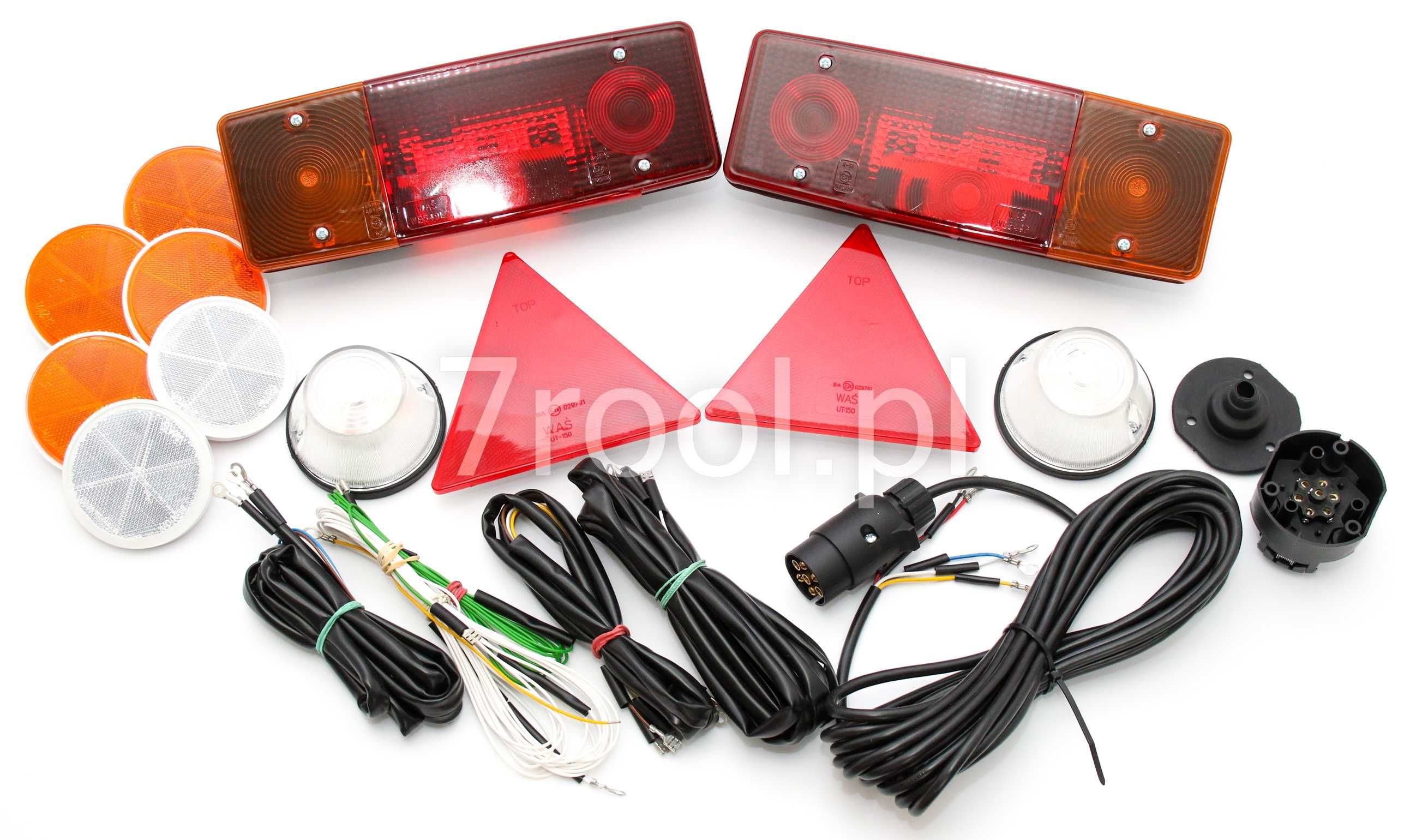 Instalacja elektryczna z lampami i odblaskami do Przyczepa D-47, D-50