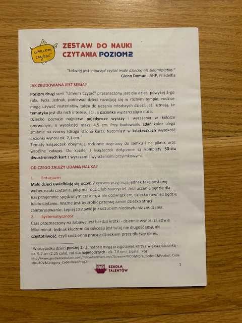 Zestaw do nauki czytania poziom 2 Olo i Mimi