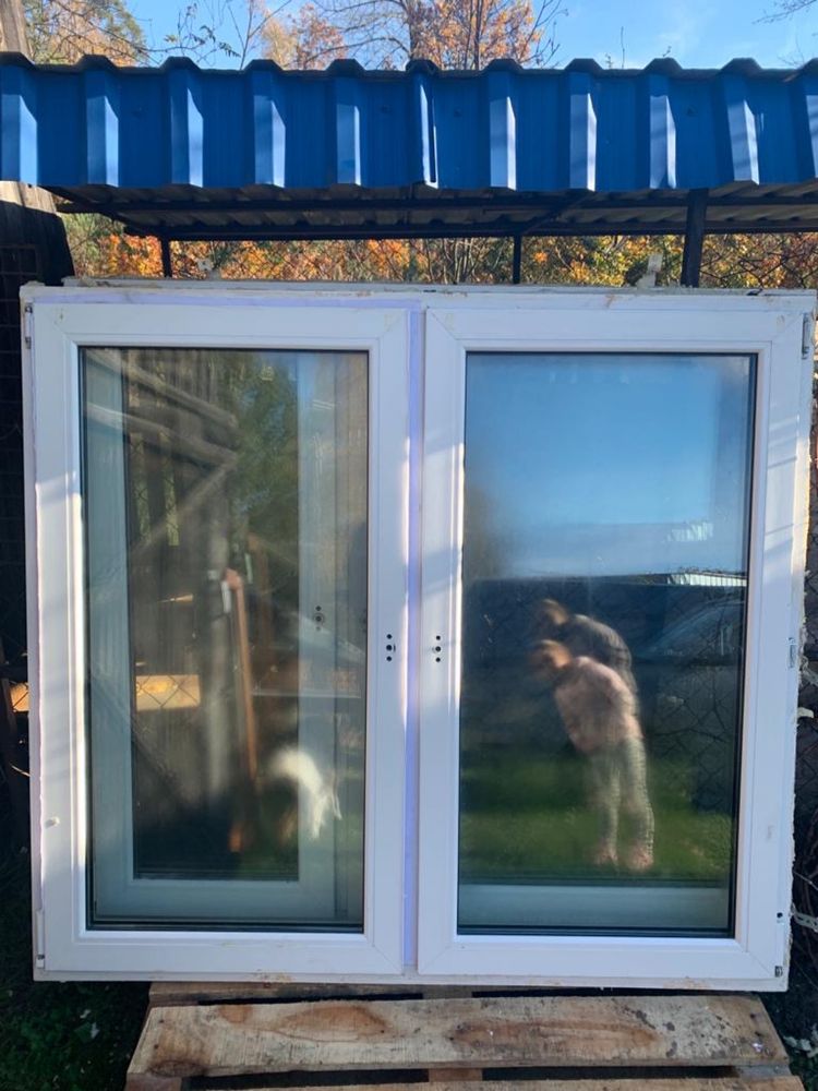 Okna PCV białe 150 x 136 cm