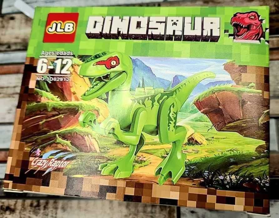 Klocki dinozaur zielony - zabawka nowa