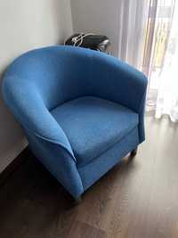 Fotel fotele używane niebieski i pomarańczowy