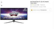 Monitor 
MSI MAG401QR 40" LED IPS UWQHD 155Hz USB-C